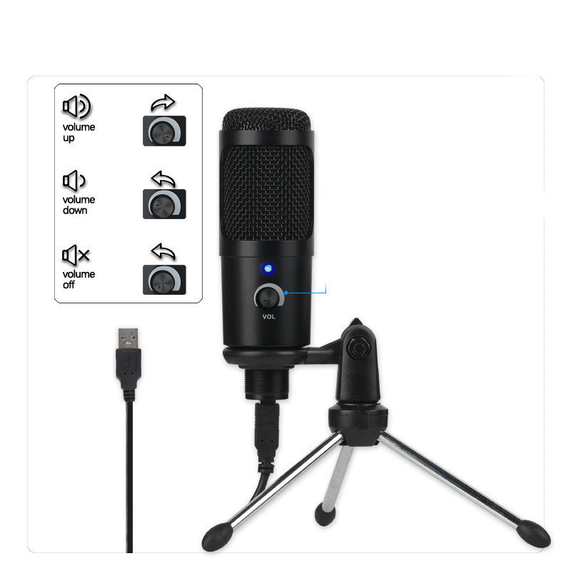 Microphone Computer Game Voice Microphone Live Recording Condenser Microphone